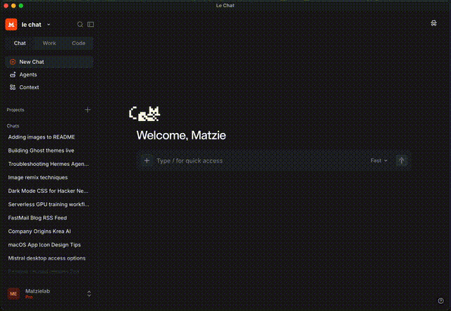 Mistral Desktop App