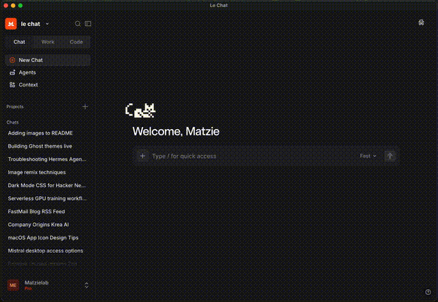 Mistral Desktop App